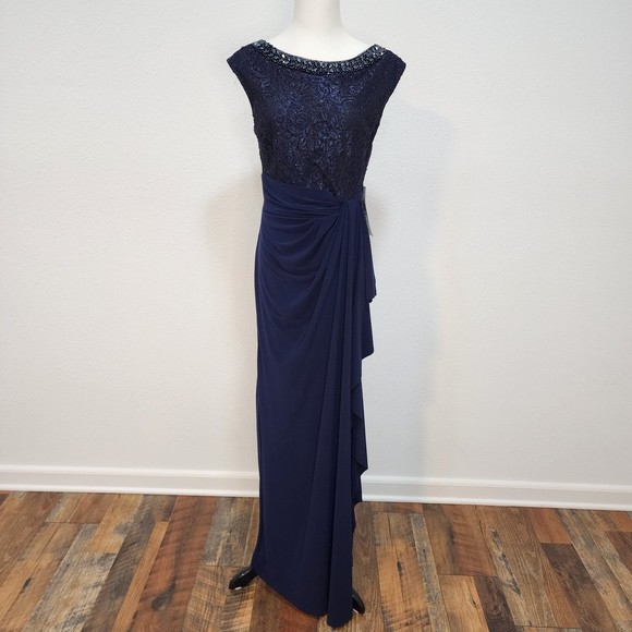 Blu Sage Dresses & Skirts - Elegant navy blue dress size 8